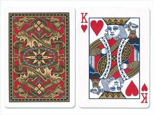 Bicycle Dragon Back Deck - Gold