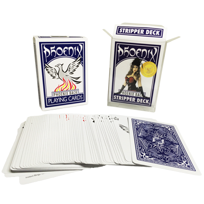 Phoenix Stripper Deck Blue (Casino Quality) by Card-Shark - Tric