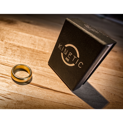 Kinetic PK Ring (Gold) Curved size 9 by Jim Trainer - Trick