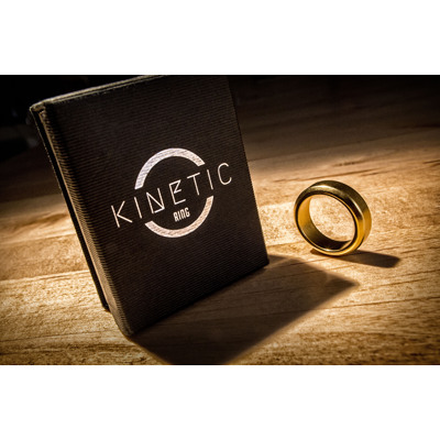 Kinetic PK Ring (Gold) Beveled size 8 by Jim Trainer - Trick