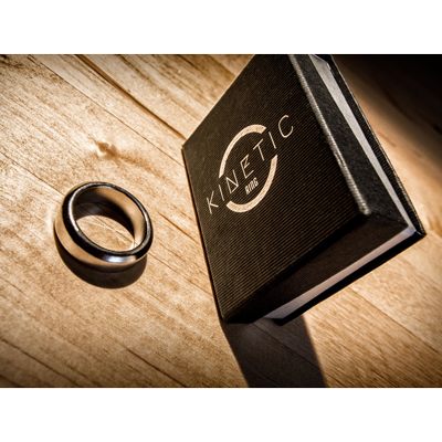 Kinetic PK Ring (Silver) Beveled size 10 by Jim Trainer - Trick