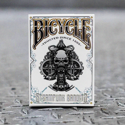 Bicycle Steampunk Deck (White) by Gambler's Warehouse- Trick