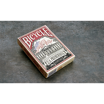 US President Playing Cards (Red) by Collectable Playing Cards -