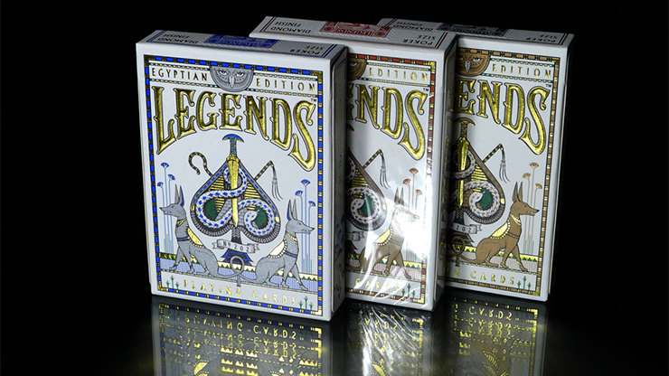 Egypt Legends Playing Cards (Blue) by Expert Playing Cards