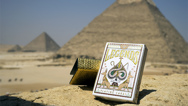 Egypt Legends Playing Cards (Red) by Expert Playing Cards