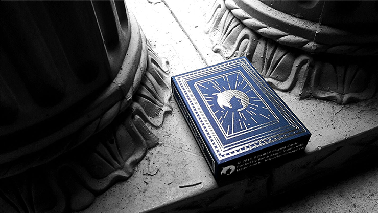 Blue Bomber Playing Cards (Marked) by BOMBMAGIC