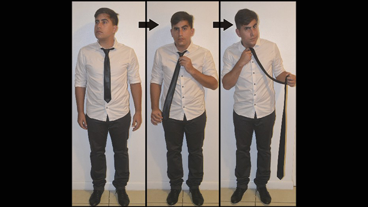 Comedy Necktie (Black) by Nahuel Olivera - Trick