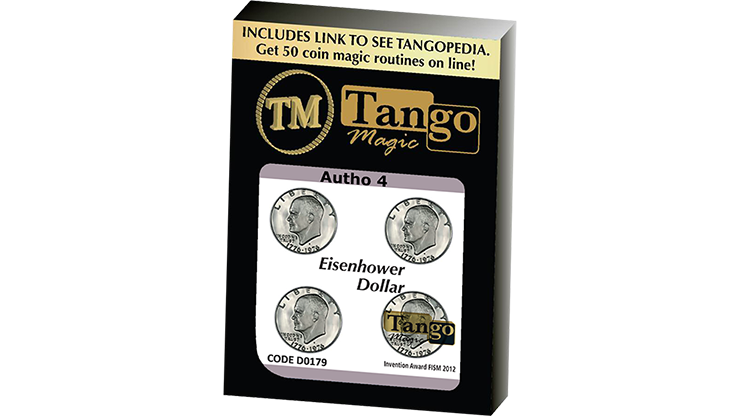 Autho 4 Eisenhower Dollar (D0179) (Gimmicks and Online Instructi