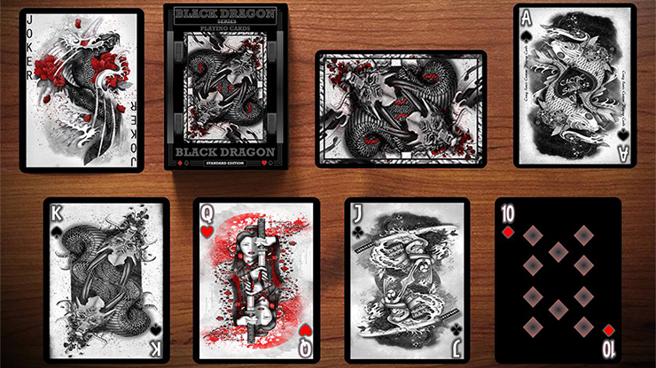 Black Dragon Series Playing Cards (Standard Edition) by Craig Ma