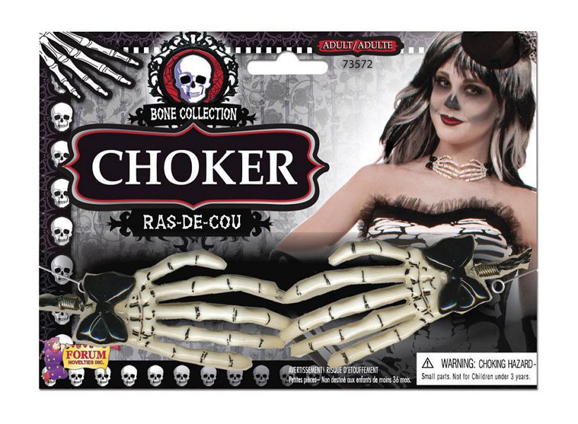 Skeleton Hand Choker