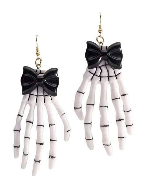 Skeleton Hand Ear Rings