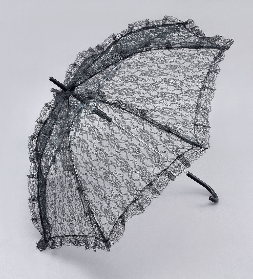 Parasol. Black Lace