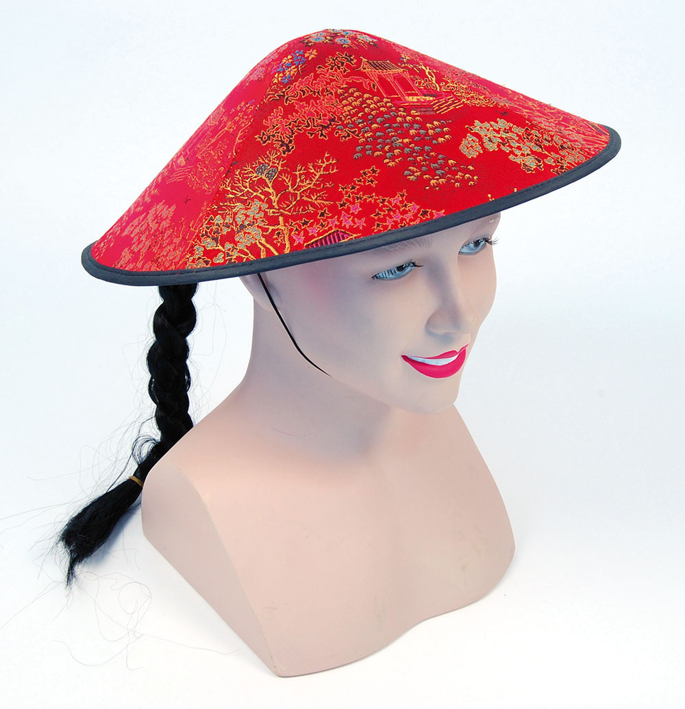 Chinese Coolie Red Fabric + Plait