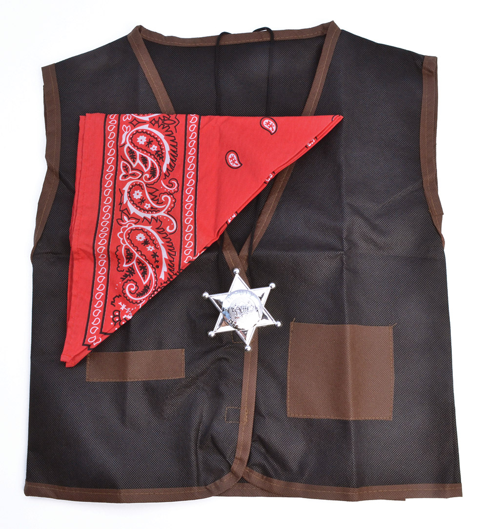 Cowboy Set. Waistcoat/Bandana
