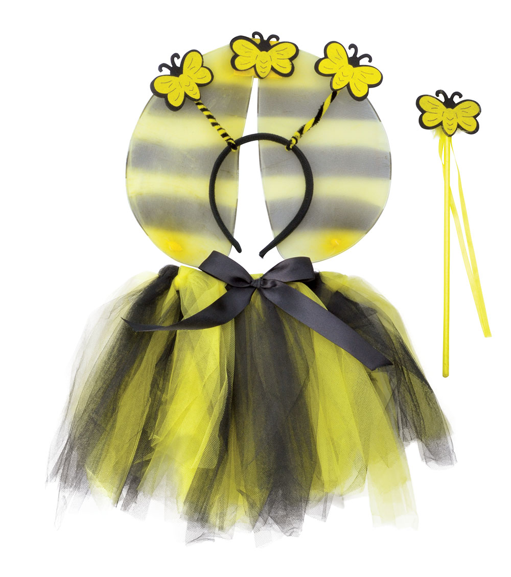 Bumble Bee TuTu, Wings, H'Band, Wand Set
