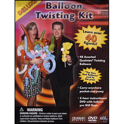 Deluxe Balloon Twisting Kit (w/DVD) by Will Roya - DVD