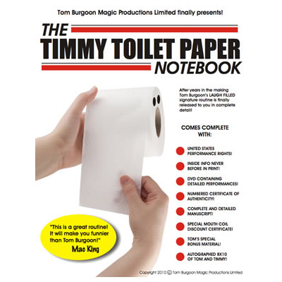 Timmy Toilet Paper Notebook (DVD and Notebook) by Tom Burgoon -
