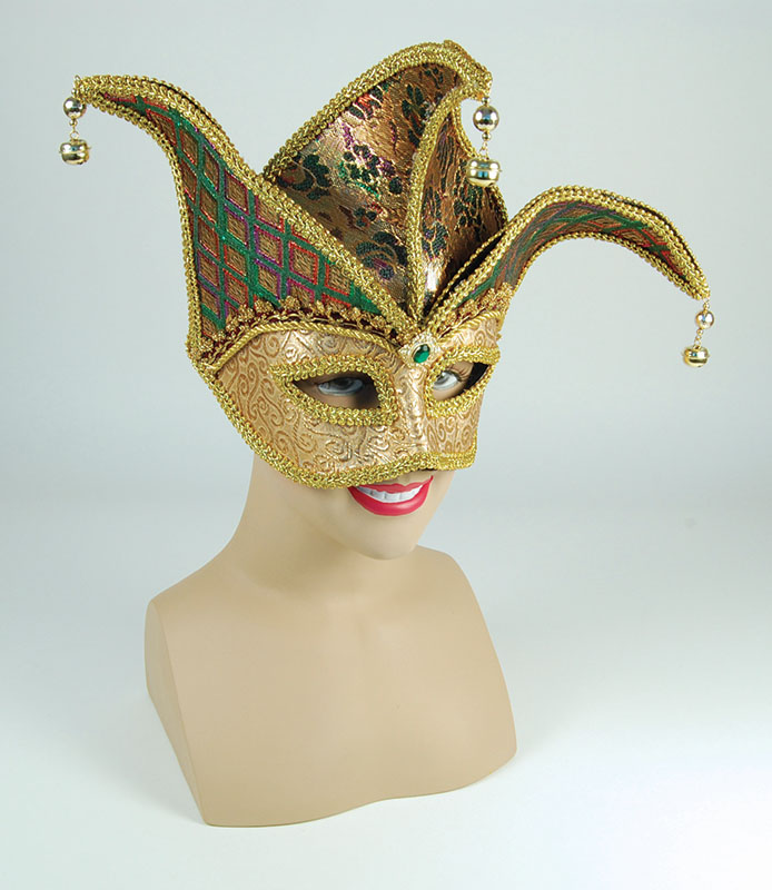 Gold Jester Mask