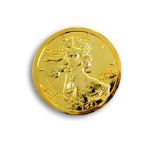 Jumbo 3 Walking Gold Half Dollar - Trick