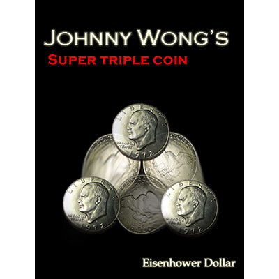 Super Triple Coin Eisenhower Dollar (with DVD) by Johnny Wong -