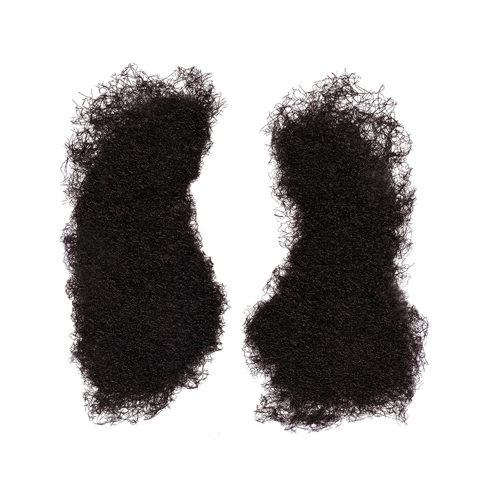 Mutton Chops. Black