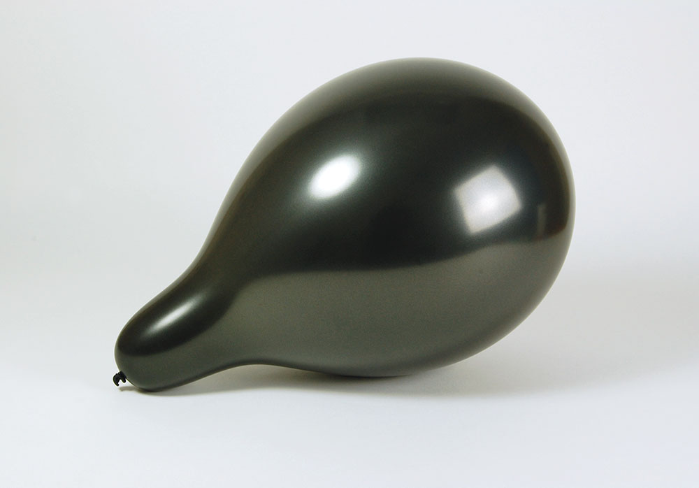 No 12 Black Metallic Balloons