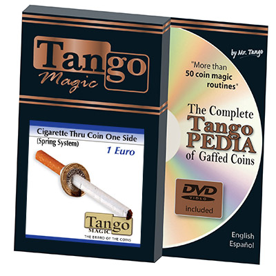 Cigarette Through (1 Euro, One Sided w/DVD)E0011 by Tango - Tric