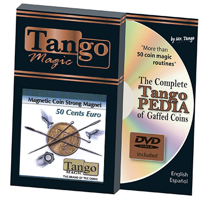 Magnetic Coin Strong Magnet 50 cents Euro (w/DVD) (E0019) by Tan