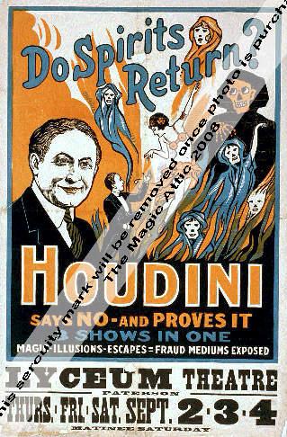Houdini - Do Spirits Return