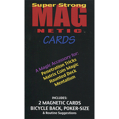 Magnetic Cards (2 pack/Blue) by Chazpro Magic. - Trick