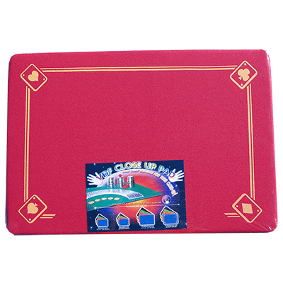 PRO VDF Close Up Pad with Printed Aces (Red) by Di Fatta Magic -